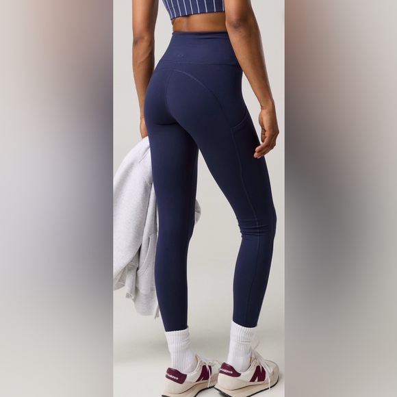 Aerie The Hugger Legging High Rise with Pockets in Heathered Navy - Size S - Picture 2 of 6